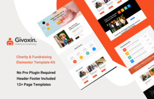 Givoxin – Charity-Elementor-Vorlagen-Kit