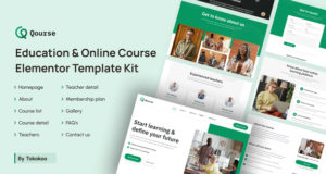 Kurs | Elementor-Vorlagen-Kit für Bildung und Online-Kurse