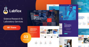 Labflox – Responsives WordPress-Layout für Labor und Forschung