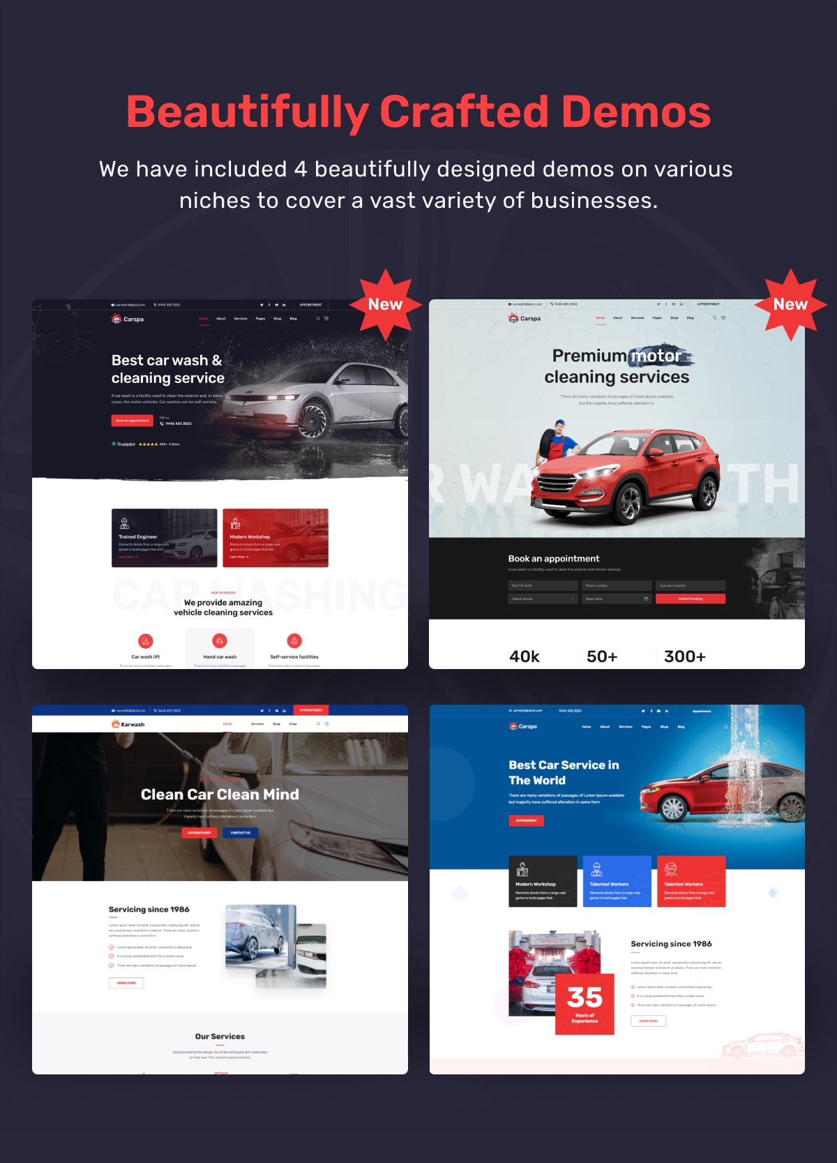 Fahrzeugwasch-WordPress-Theme