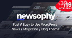 Newsophy – Schnelles und einfach zu verwendendes WordPress-News- und Blog-Template