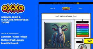 Oxxo – WordPress-Vorlage für Blogs und Zeitschriften