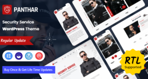 Panthar – WordPress-Vorlage für private Sicherheits- und Videoüberwachungsdienste + RTL