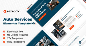 Retrock – Elementor-Vorlagen-Kit für Autoreparatur und Autoservice