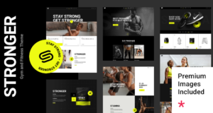 Stärker – Fitnessstudio- und Fitness-Thema