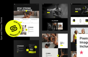Stärker – Fitnessstudio- und Fitness-Thema