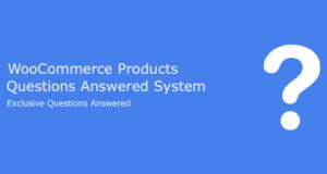 System mit Antworten auf Fragen zu WooCommerce-Produkten