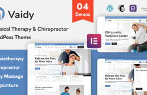 Vaidy – WordPess-Layout für Physiotherapie und Chiropraktiker