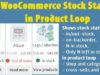 WooCommerce-Bestandsstatus in der Produktschleife