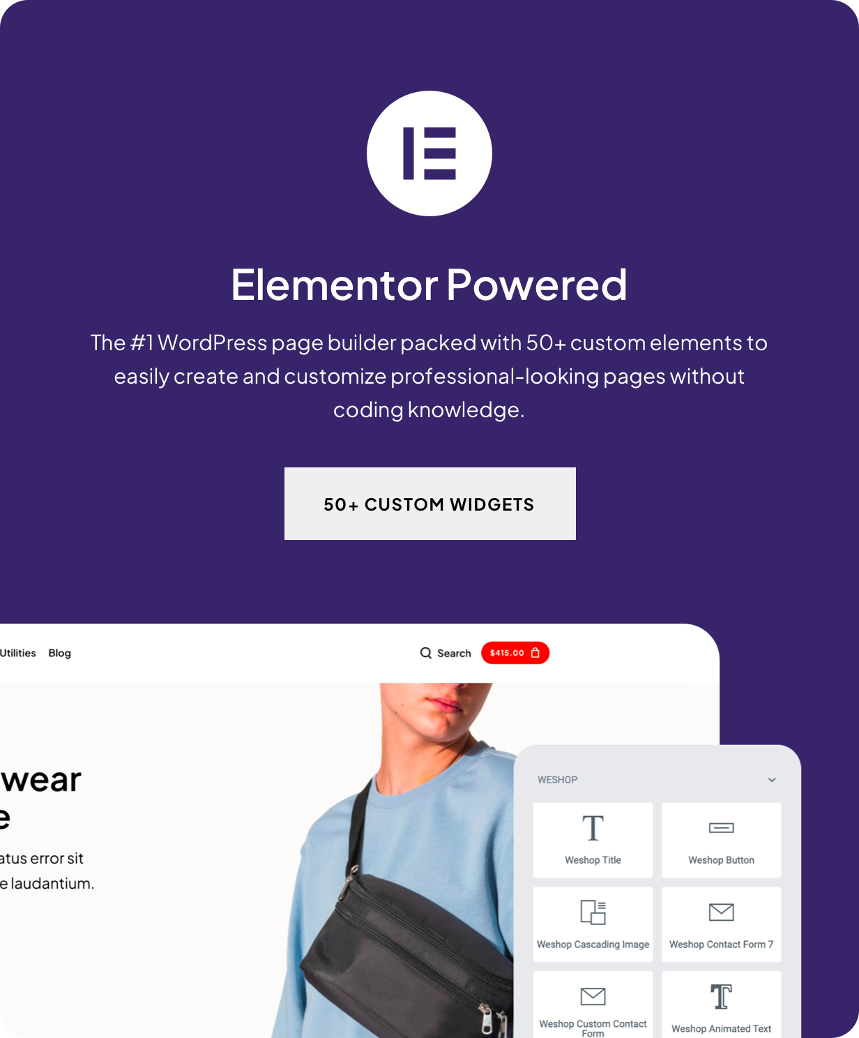 WeShop Elementor Powered