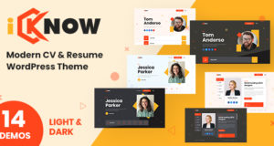 iKnow – Persönliches Portfolio-WordPress-Template