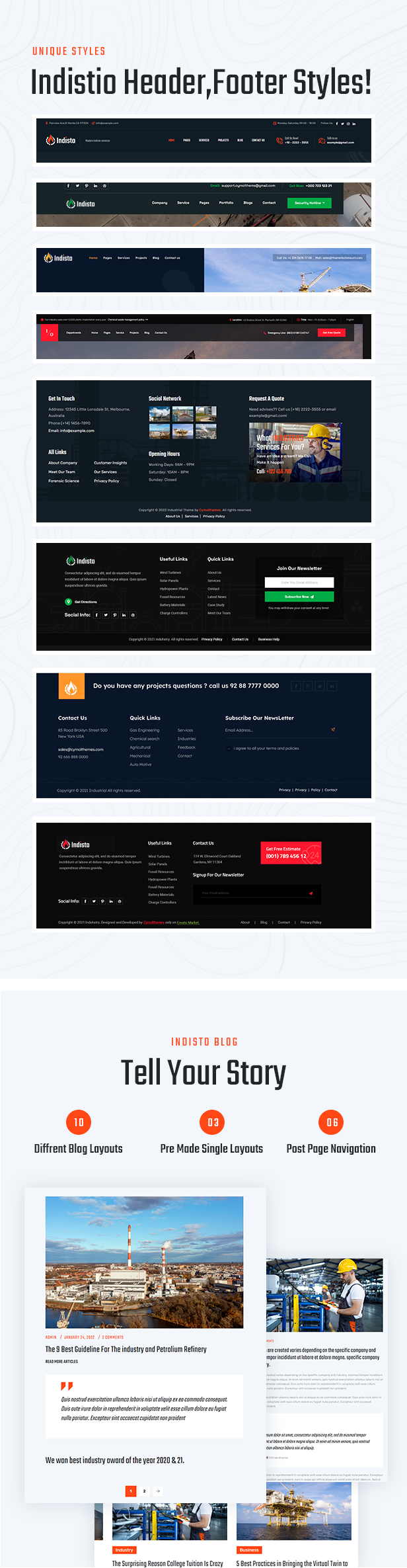 Branchen und Fabrik-WordPress-Theme