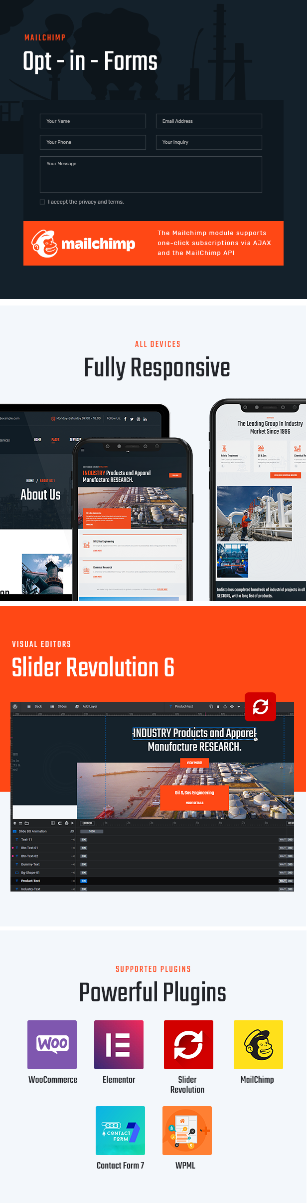 Branchen und Fabrik-WordPress-Theme