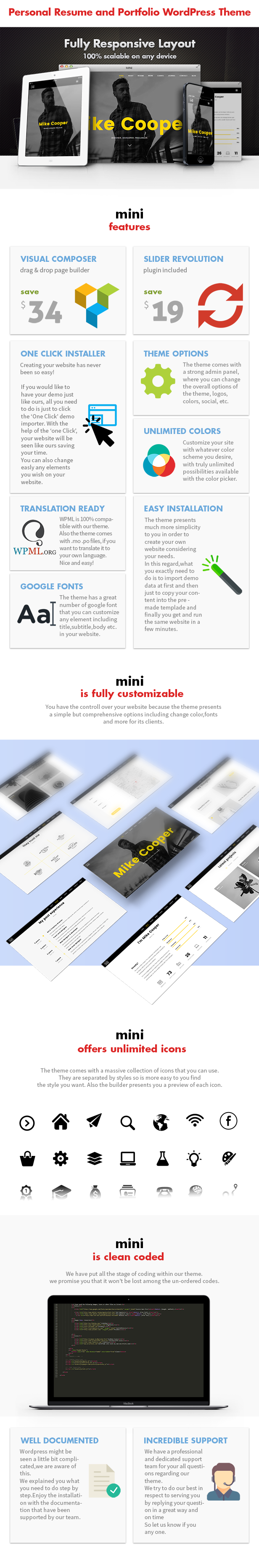 Mini – Persönliches Onepage-Portfolio-Thema – 3
