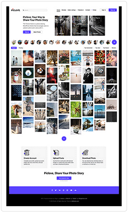 Piclove – Blog & Fotos WordPress-Theme herunterladen – 1