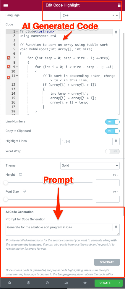 Registerkarte „Stil“ für das native Bild-Widget von Elementor