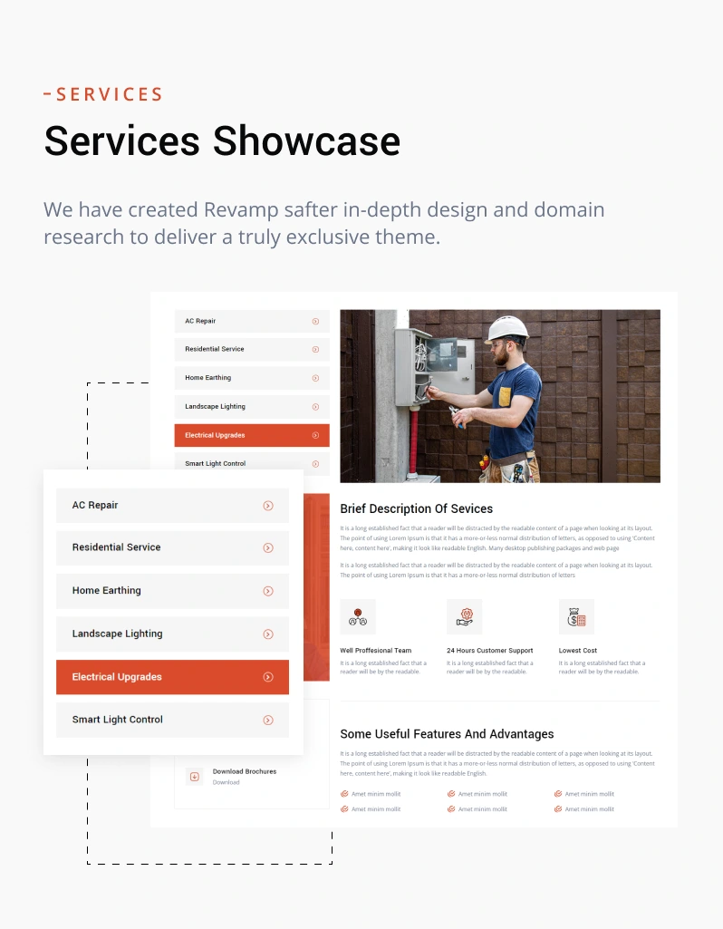 Überarbeitungen – Heimwerker-Service-WordPress-Theme – 18
