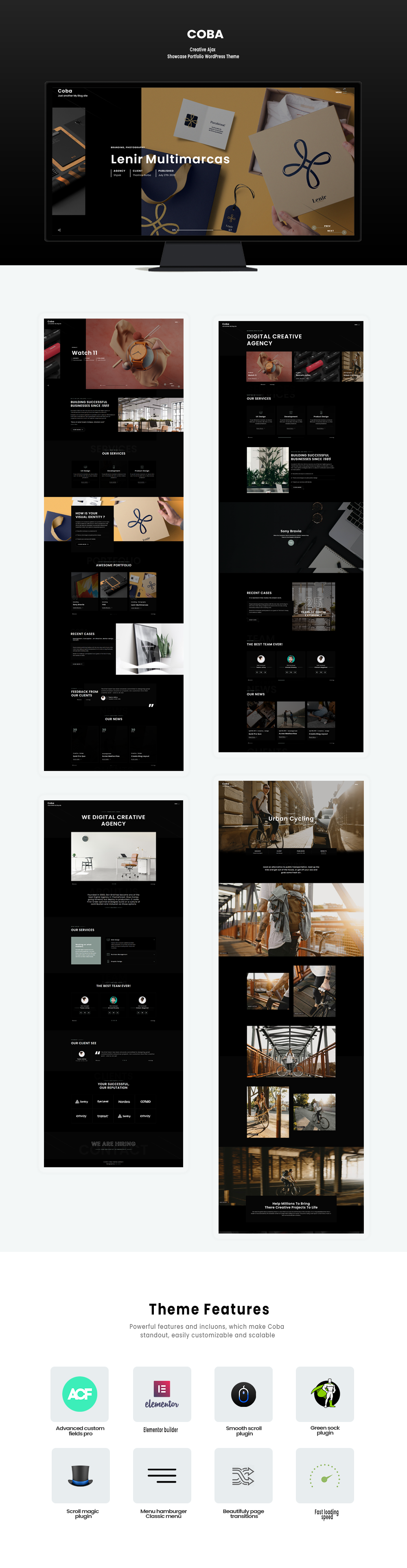 Coba – Ajax Portfolio WordPress Theme – 2