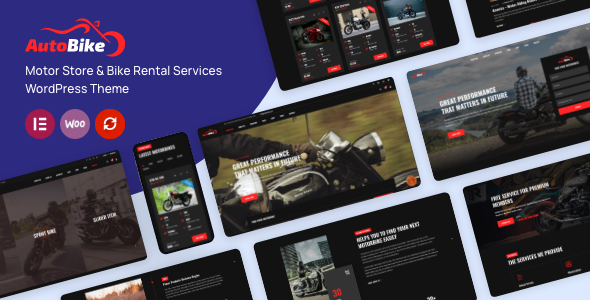 Autobike – WordPress-Template für Motorradgeschäft und Fahrradverleih ...