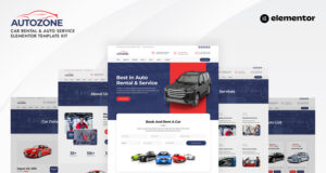Autozone – Elementor-Vorlagenkit für Autovermietung und Autoservice