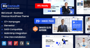 BizConsult | Kreatives WordPress-Template für Unternehmen