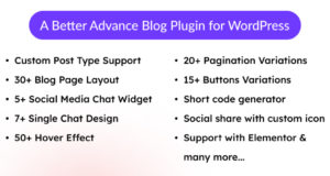 Blog-Layouts und Social-Media-Chat-Widget für Elementor WordPress Plugin – Blogsqode Addon