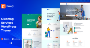 Hexafy – WordPress-Template für Reinigungsunternehmen