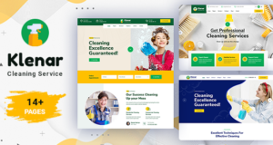 Klenar – Reinigungsdienste WordPress Vorlage + RTL