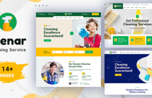 Klenar – Reinigungsdienste WordPress Vorlage + RTL