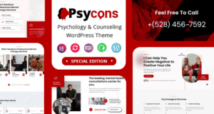 Psycon – WordPress-Vorlage für Psychologie und Beratung