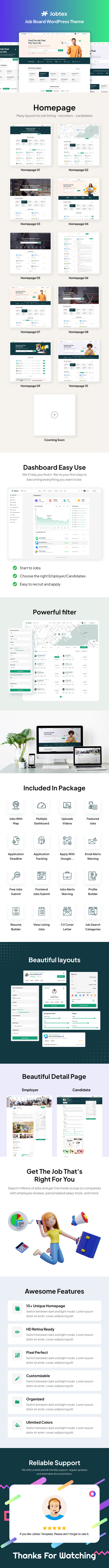 Jobtex – Jobbörse WordPress Theme – 4