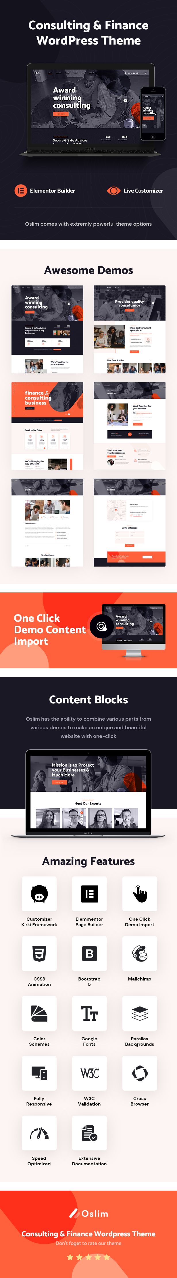 Oslim – WordPress-Theme für Beratung und Finanzen – 1