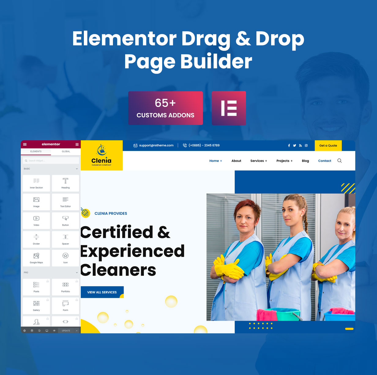 Clenia – WordPress-Theme für Reinigungsdienste – 5