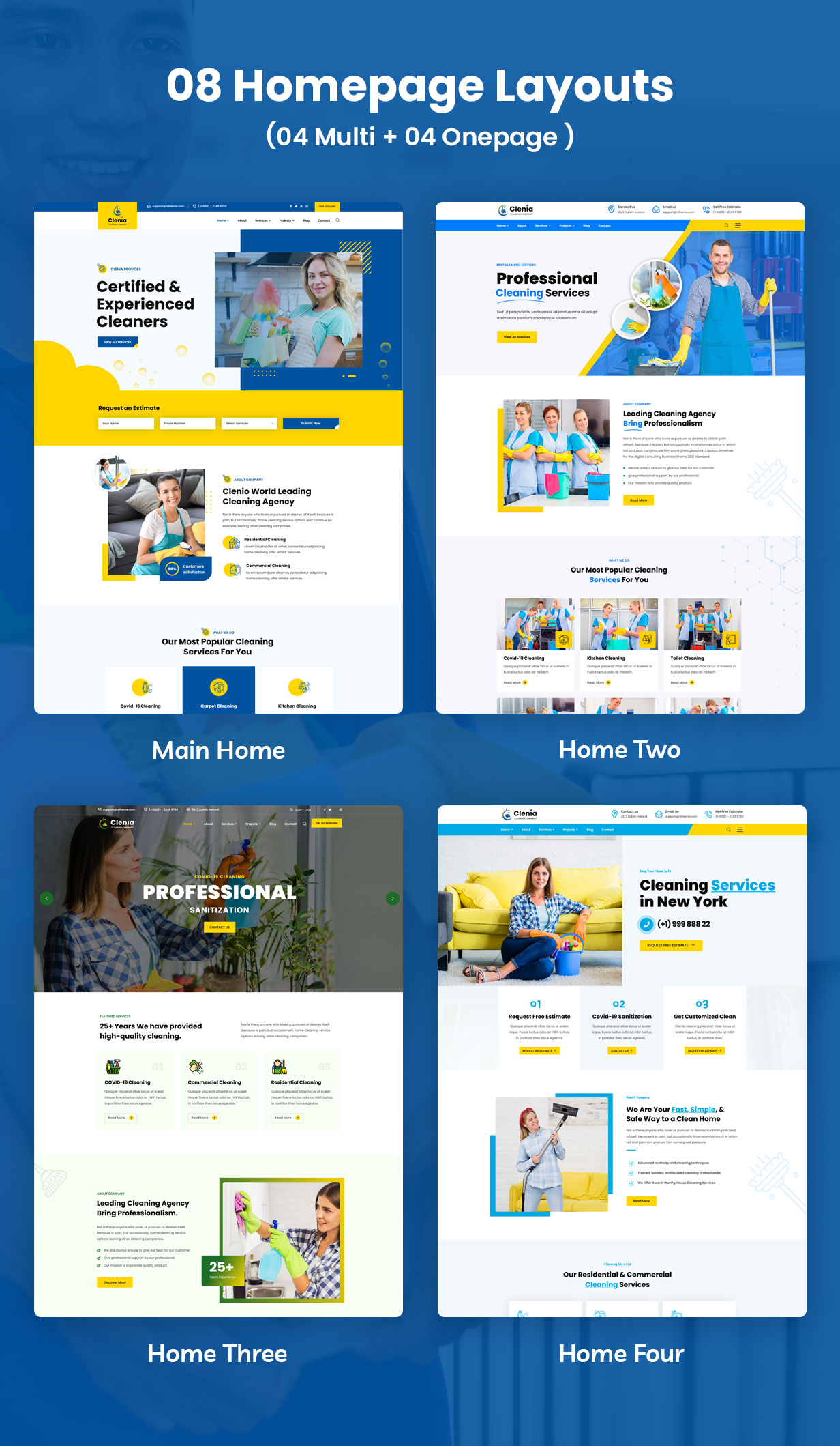Clenia – WordPress-Theme für Reinigungsdienste – 6