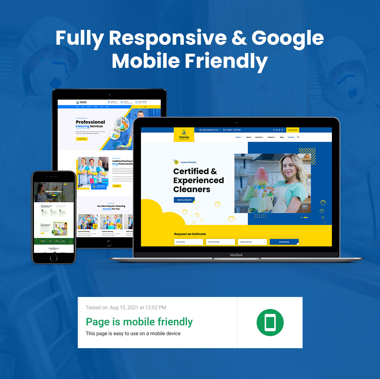 Clenia – WordPress-Theme für Reinigungsdienste – 8