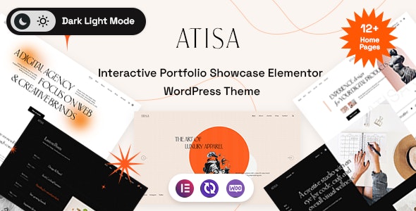 Atisa – Interaktives Portfolio-Showcase-WordPress-Theme – Portfolio-Kreativ