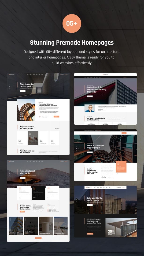 Arcov Architecture Interior WordPress-Theme