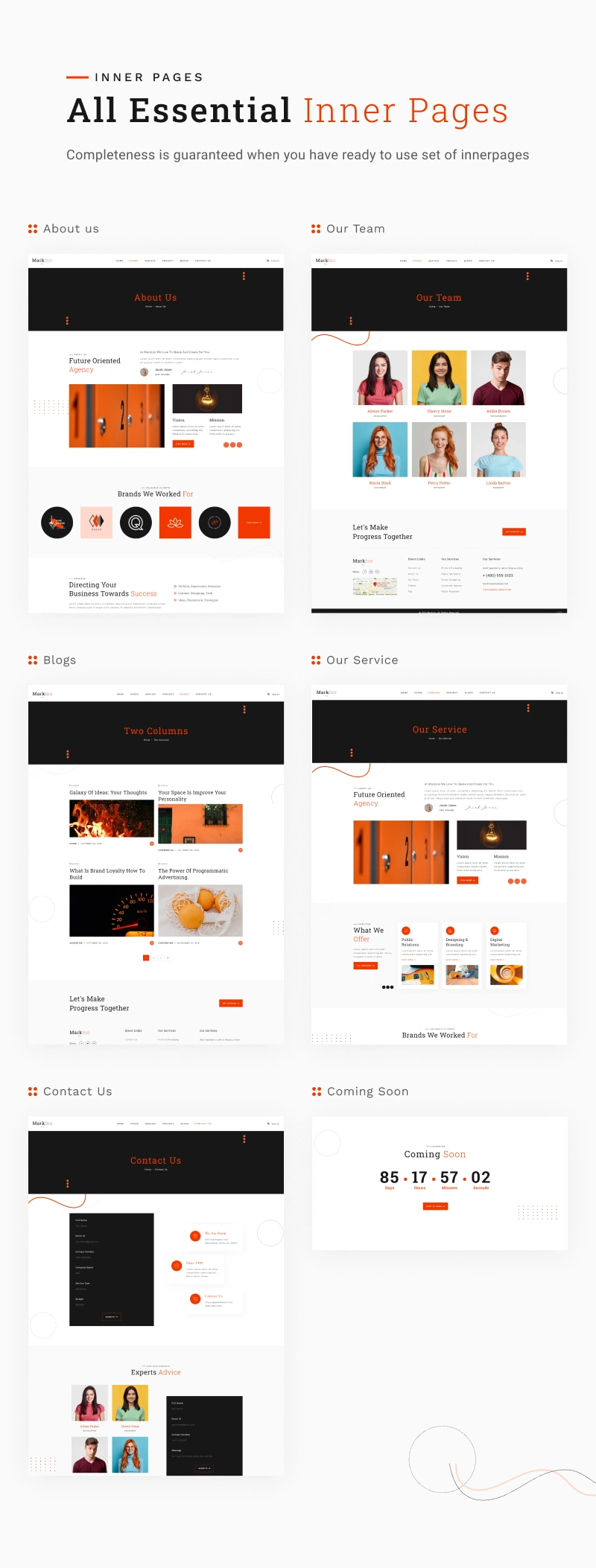 Markino – Kreatives WordPress-Theme für Marketingagentur – 8