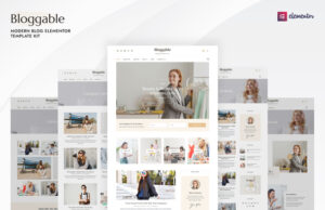 Bloggable – Modernes Blog-Elementor-Vorlagen-Kit