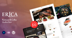 Erica – WordPress-Vorlage für Restaurant und Kaffee