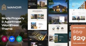 Manoir – WordPress-Layout für Einzelimmobilien und Wohnungen