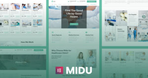 Midu – Elementor-Vorlagenkit für Gesundheitswesen und Medizin