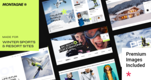 Montagne – Thema Wintersport und Skigebiet