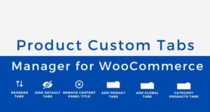 Produkt-Manager für benutzerdefinierte Tabs für WooCommerce