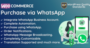 WooCommerce-Kauf über WhatsApp – Bestellungen | Benachrichtigungen | Automatisierung