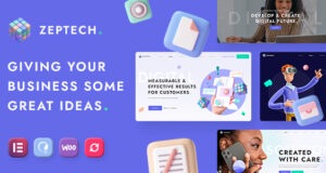 Zeptech – WordPress-Vorlage für Unternehmensberatung