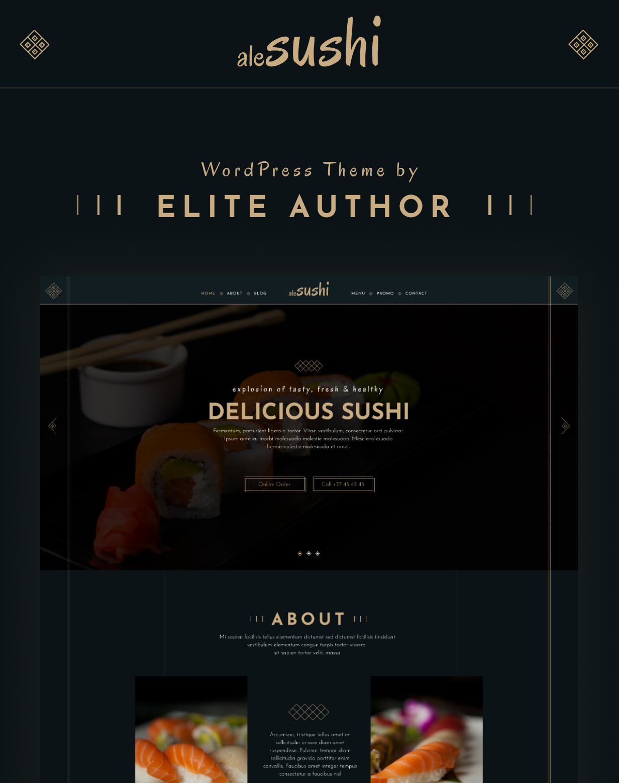 AleSushi – Restaurant-WordPress-Theme – 1