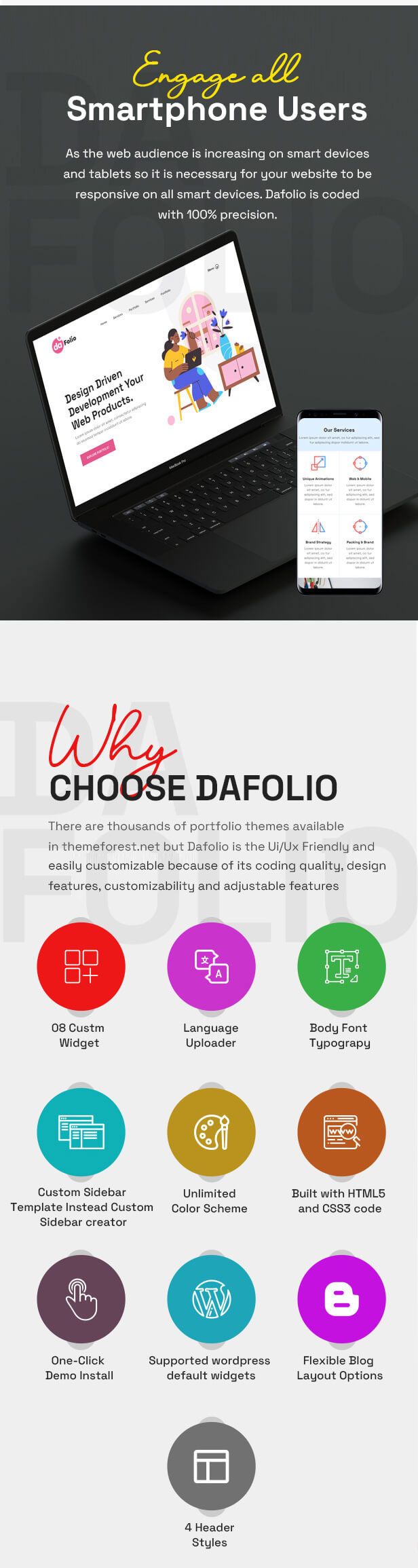 Dafolio – Ein Portfolio-WordPress-Theme – 4