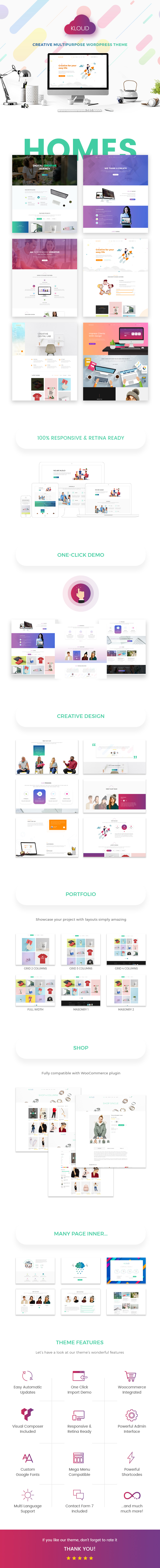 Kreatives Mehrzweck-WordPress-Theme