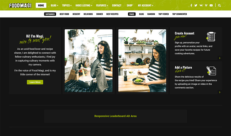 FoodMagi – WordPress-Theme für Kochrezepte mit Paywall und Lesezeichen – 3
